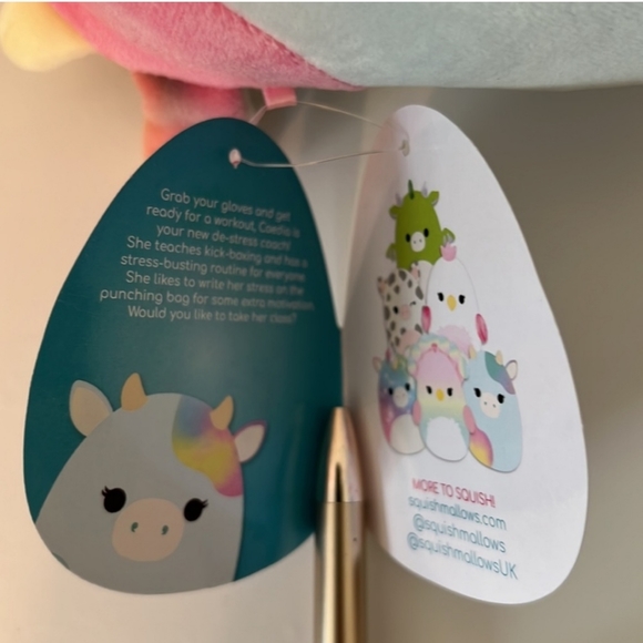 🎉HP🎉 Squishmallows 8" Caedia the Cow - Picture 4 of 5